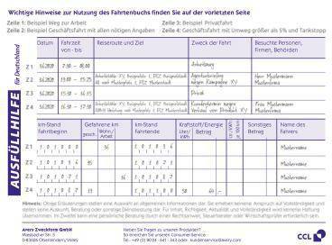 Avery Zweckform Fahrtenbuch 1221 A6 32Blatt