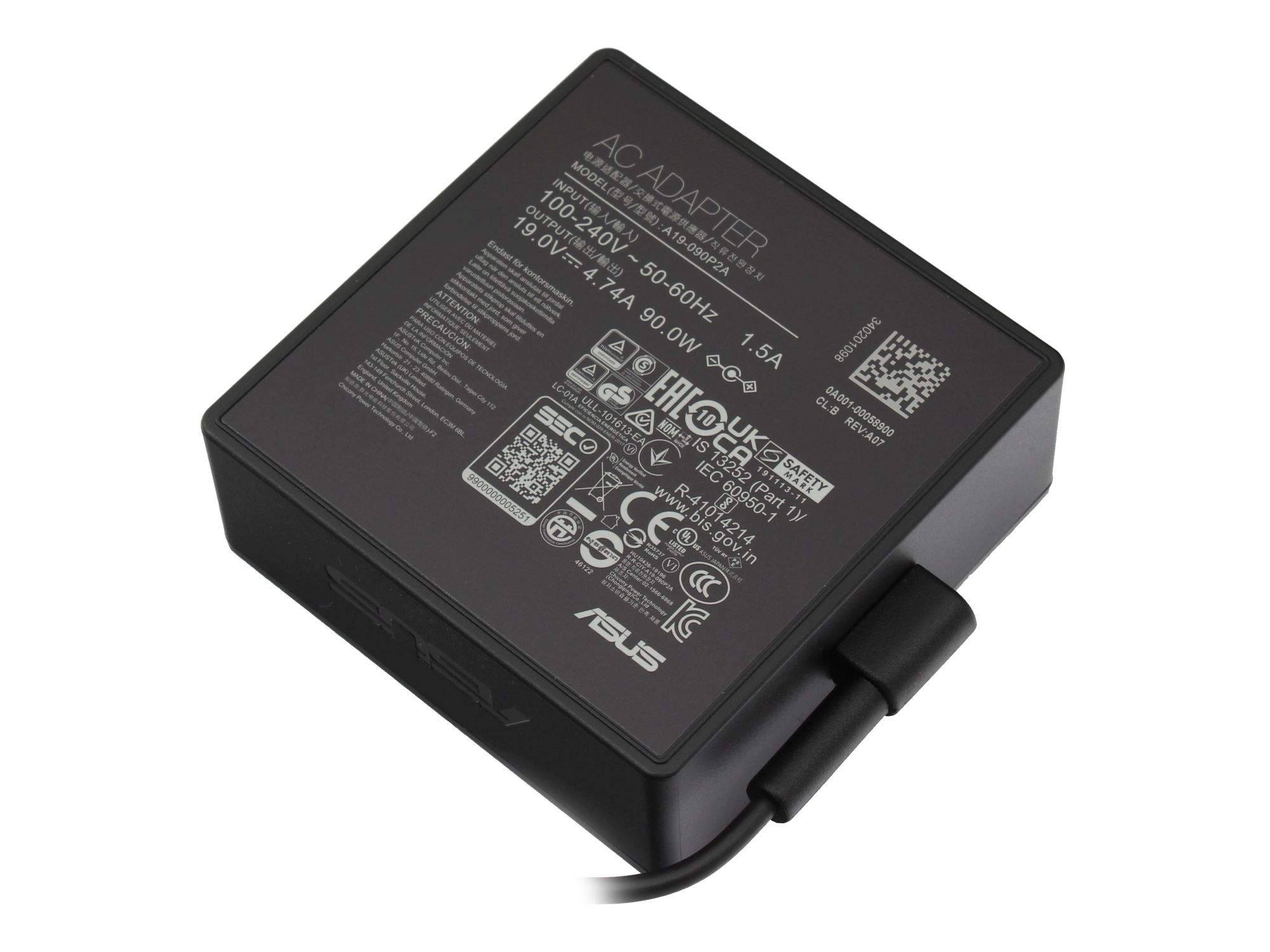 ASUS Netzteil - 90 Watt - für F3Se; F3Sv; F8PF8Sa; F8Sg; F8Sn; F8Sp; F8Sr;