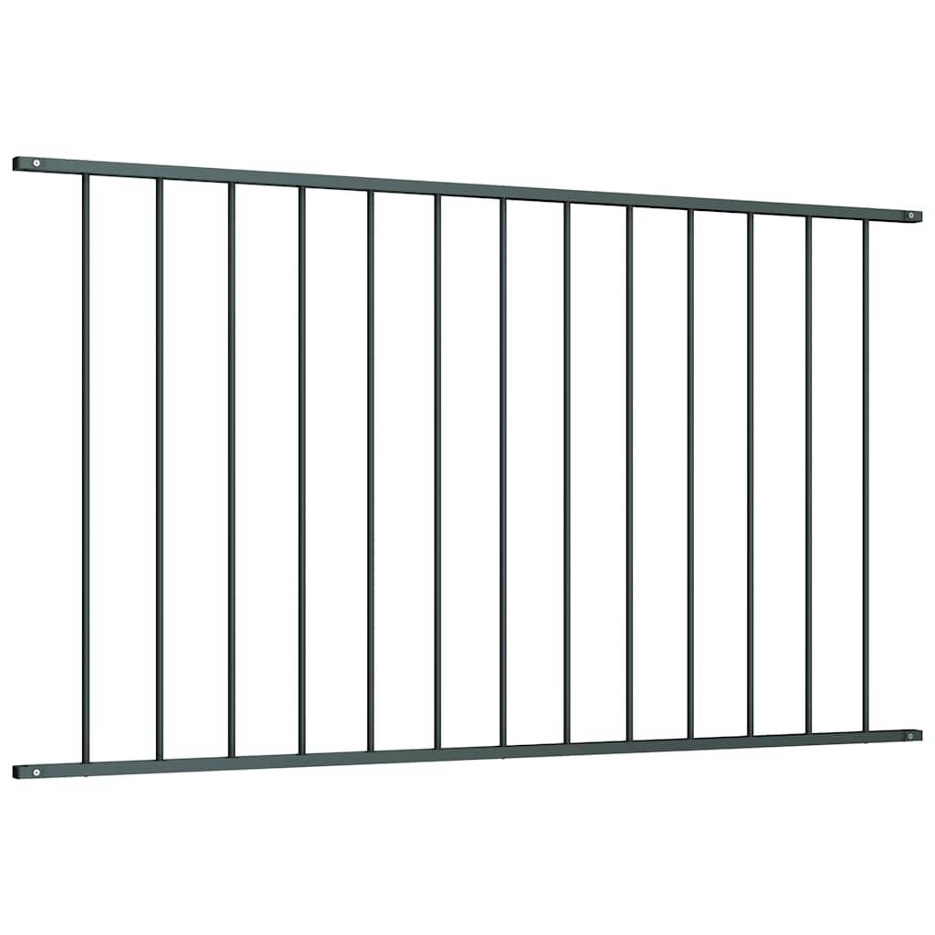 vidaXL Zaunfeld Pulverbeschichteter Stahl 1,63 x 0,75 m Anthrazit