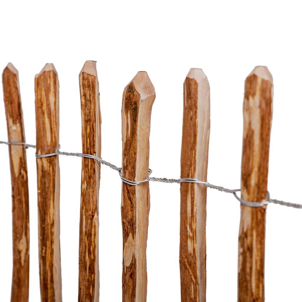 vidaXL Staketenzaun Haselnuss 60x500 cm