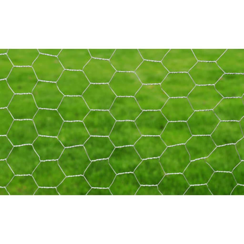 vidaXL Maschendraht Verzinkter Stahl 25x0,75 m Silbern