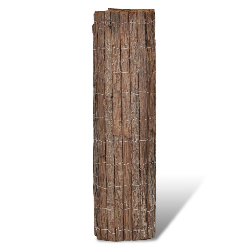 vidaXL Rindenzaun 400×100 cm