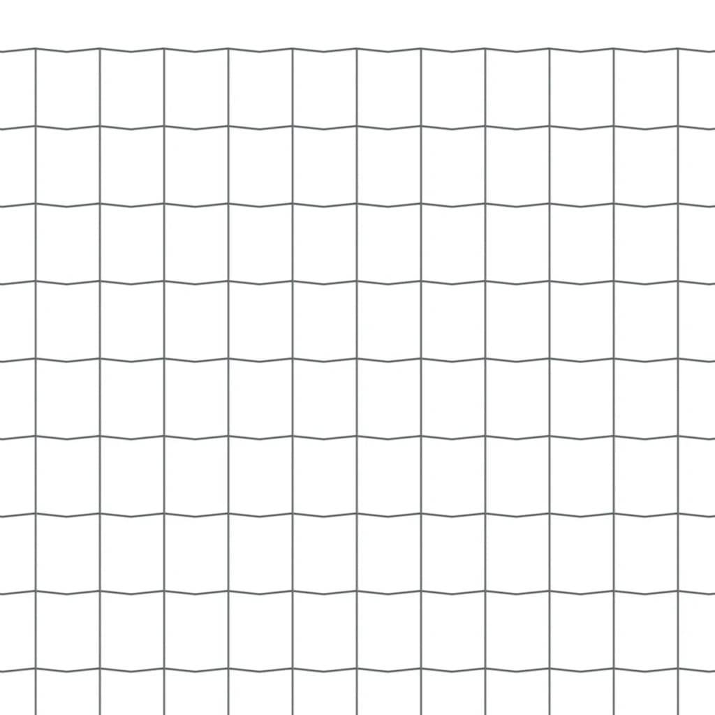 vidaXL Eurozaun Stahl 10 x 0,8 m Grau