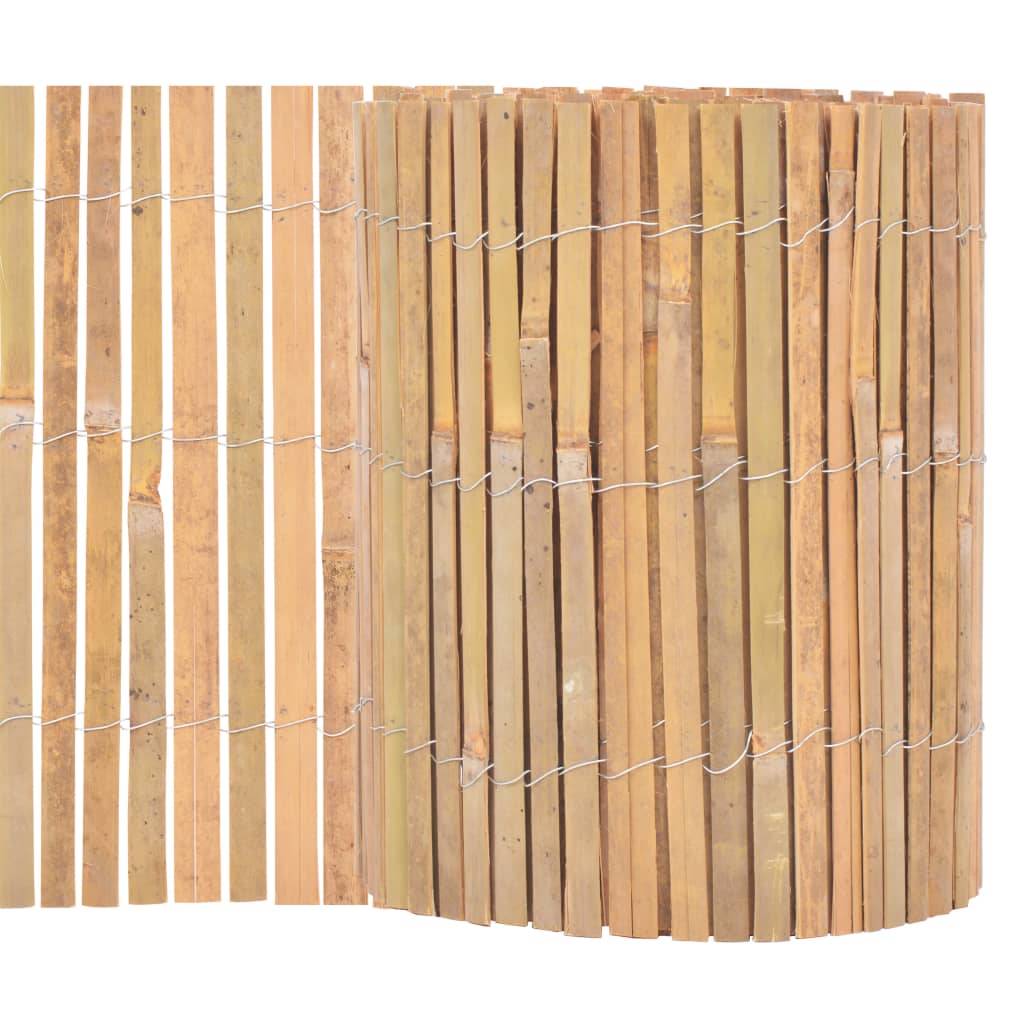vidaXL Gartenzaun Bambus 1000×30 cm