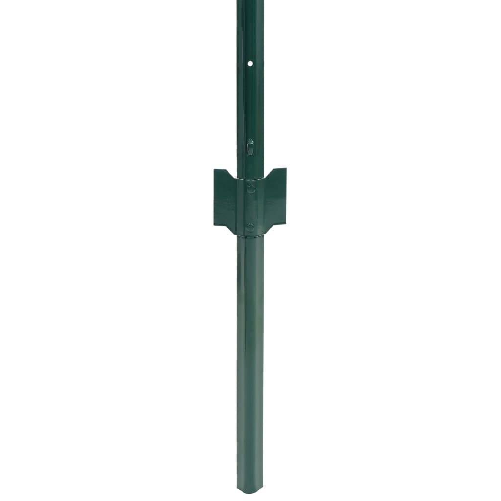 vidaXL Metallzaun Stahl 20 x 1,5 m Grün