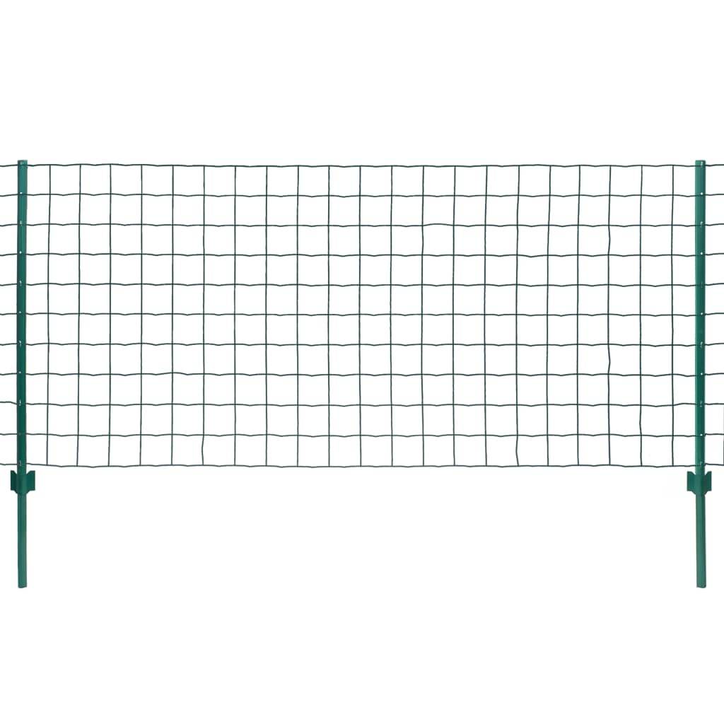 vidaXL Metallzaun Stahl 20 x 0,8 m Grün
