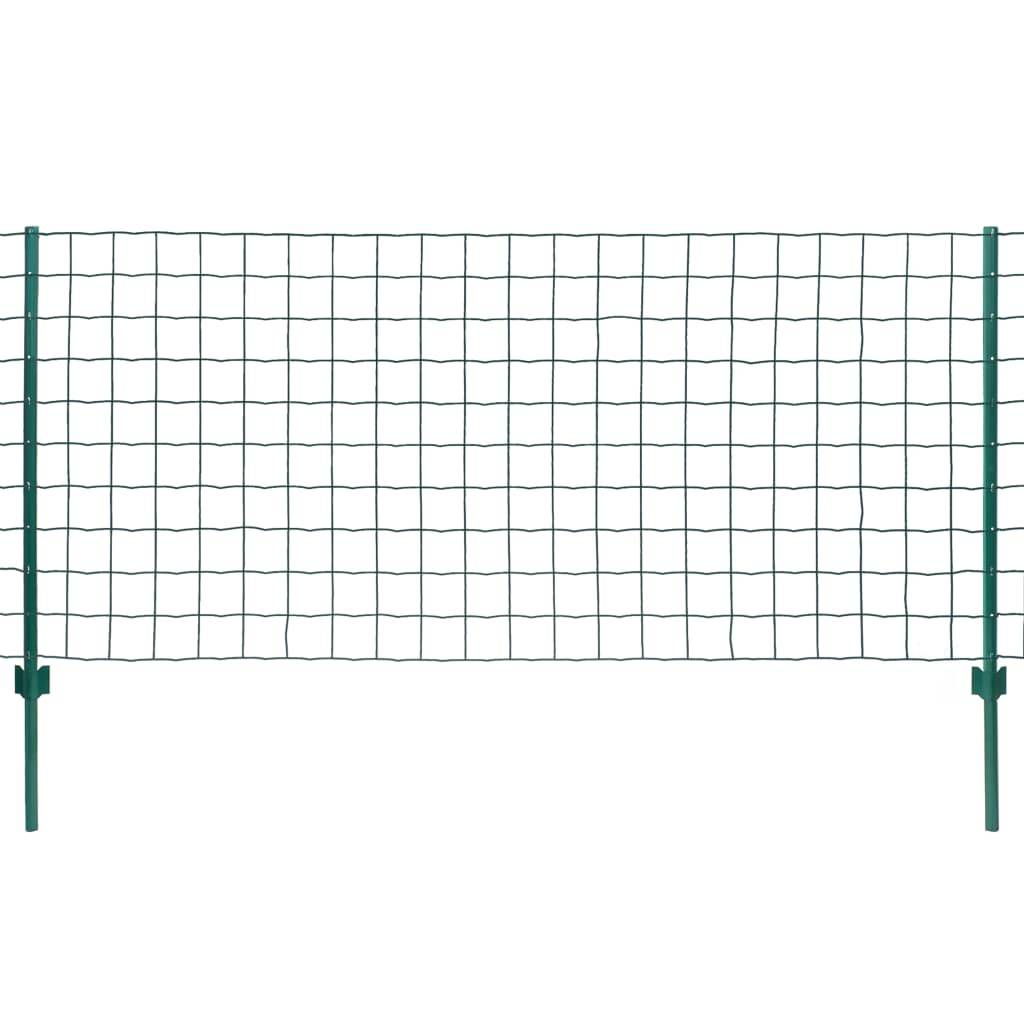 vidaXL Metallzaun Stahl 20 x 1,2 m Grün