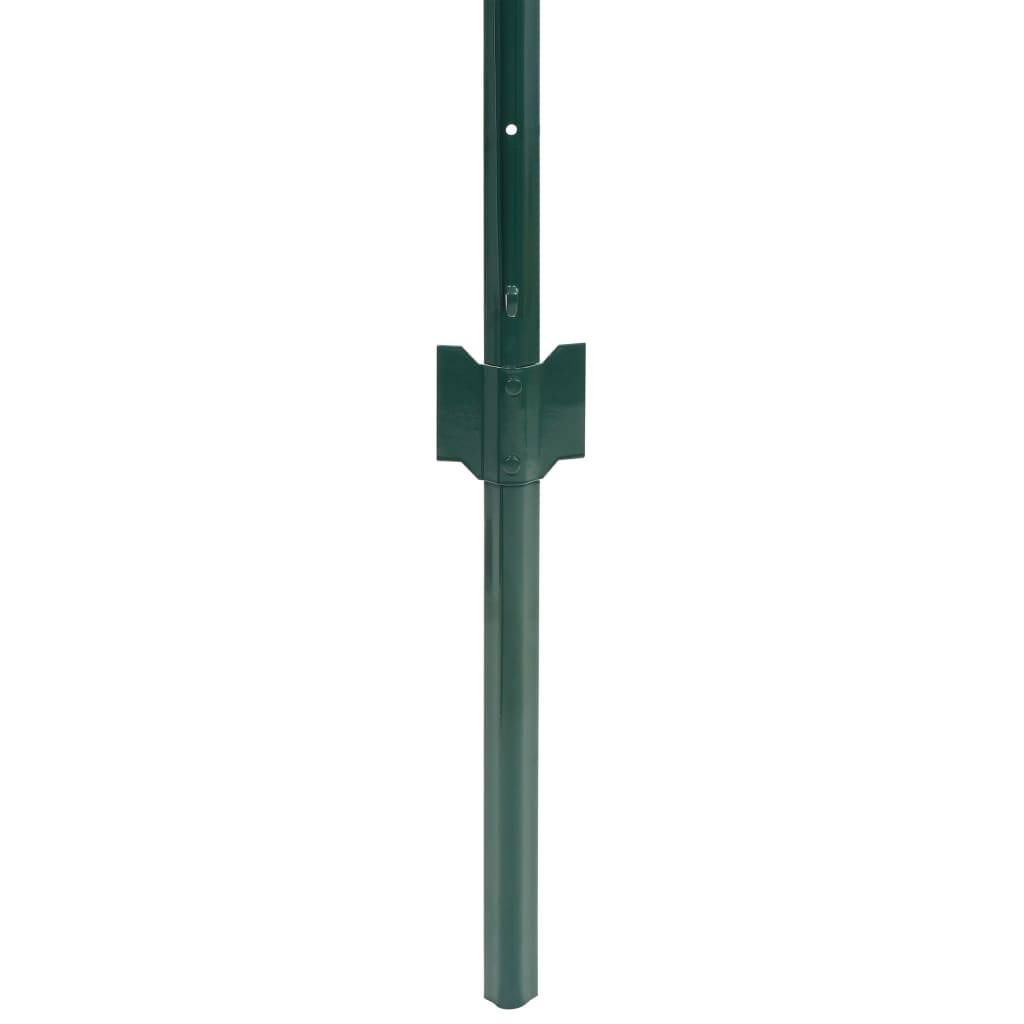 vidaXL Metallzaun Stahl 20 x 1,5 m Grün