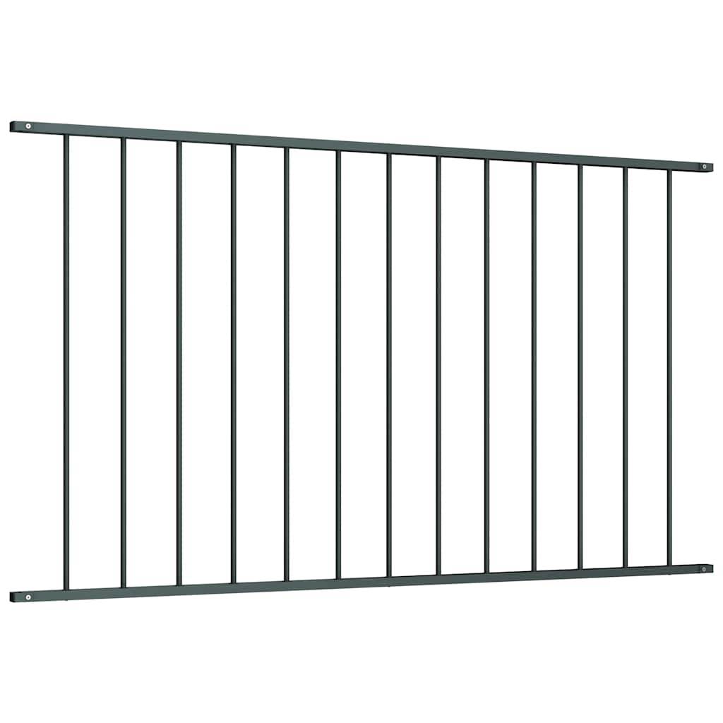 vidaXL Zaunfeld Pulverbeschichteter Stahl 1,63x1m Anthrazit