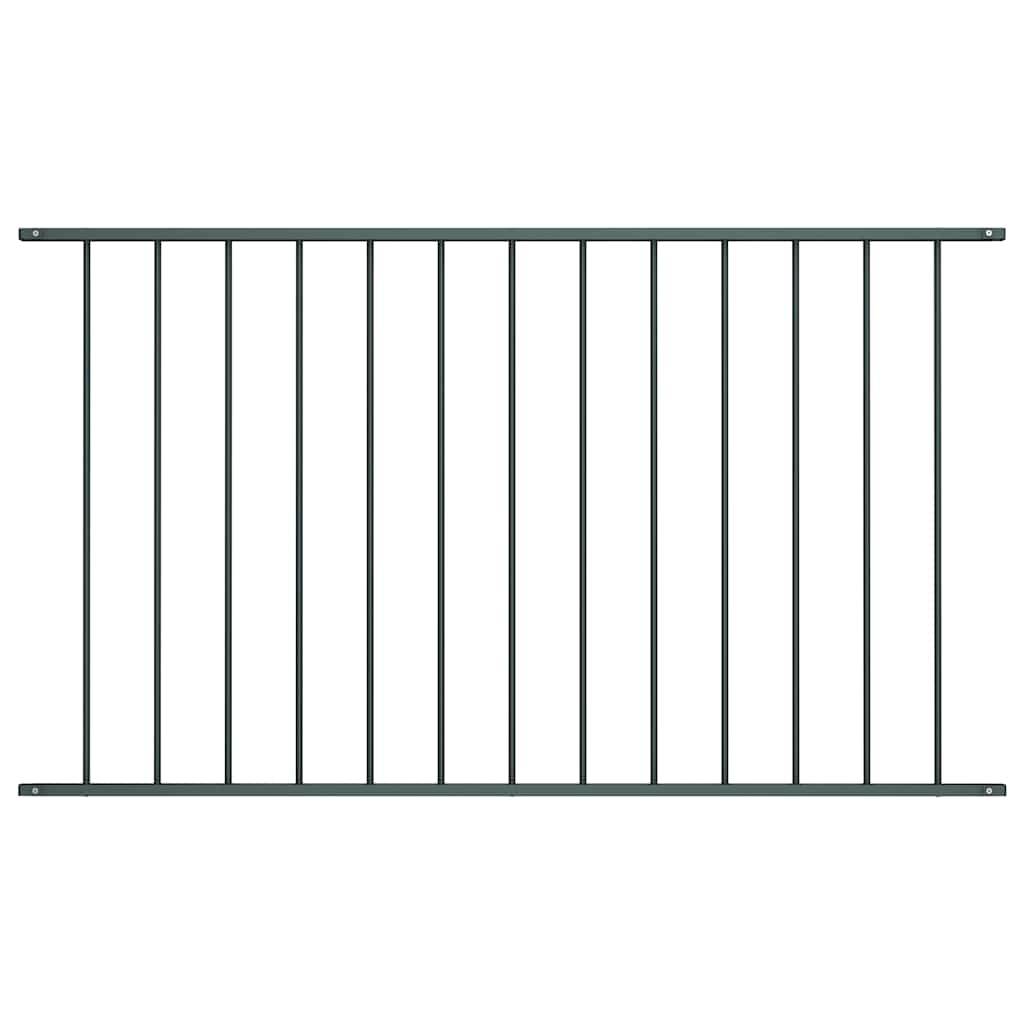 vidaXL Zaunfeld Pulverbeschichteter Stahl 1,63x1m Anthrazit