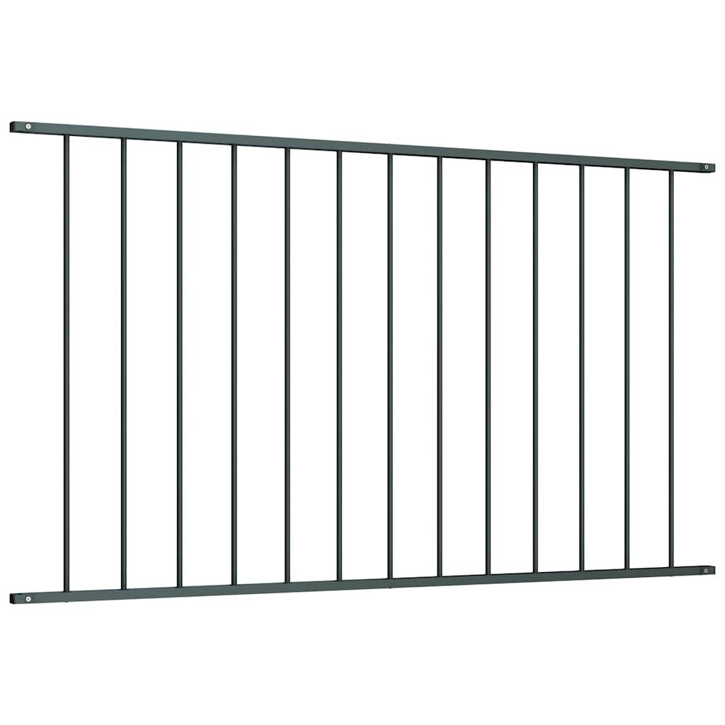 vidaXL Zaunfeld Pulverbeschichteter Stahl 1,63 x 1,17 m Anthrazit