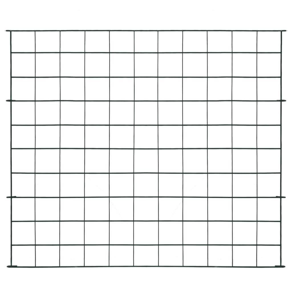 vidaXL Gartenzaun Set 77,5x64 cm Grün