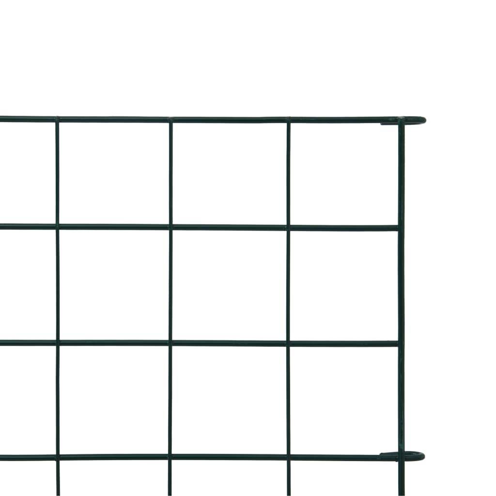 vidaXL Gartenzaun Set 77,5x64 cm Grün