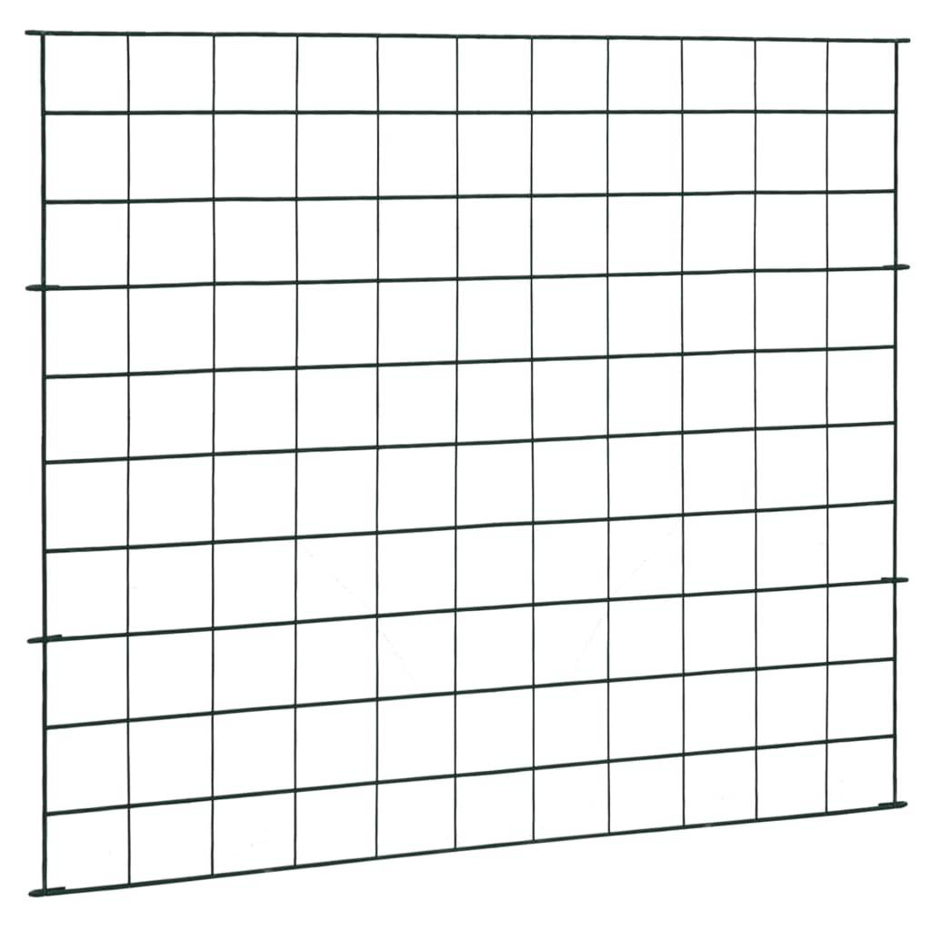 vidaXL Gartenzaun Set 77,5x64 cm Grün