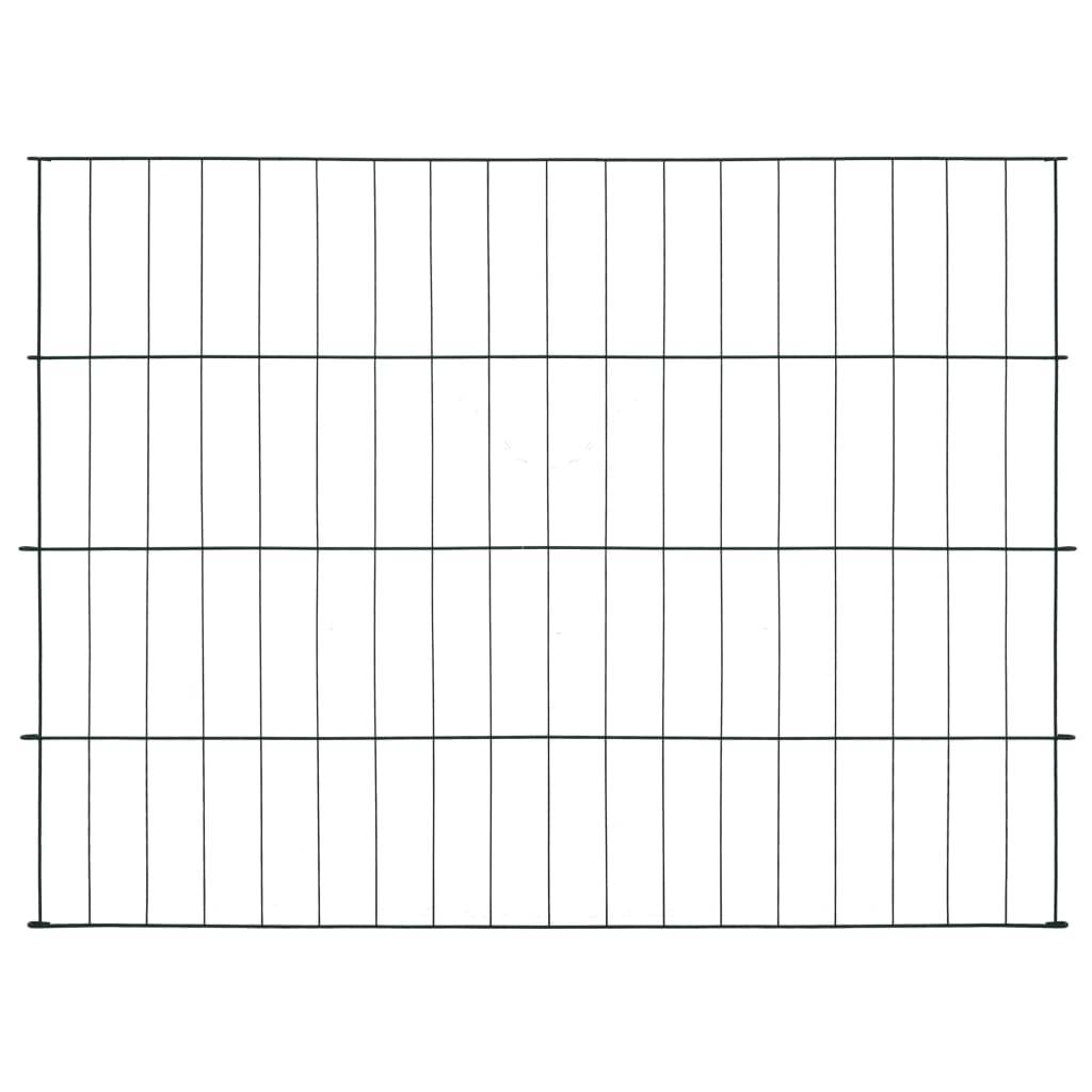 vidaXL Gartenzaun Set 115x79 cm Grün