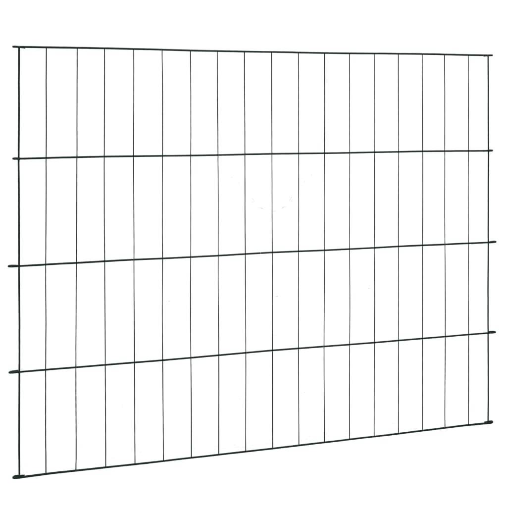 vidaXL Gartenzaun Set 115x79 cm Grün