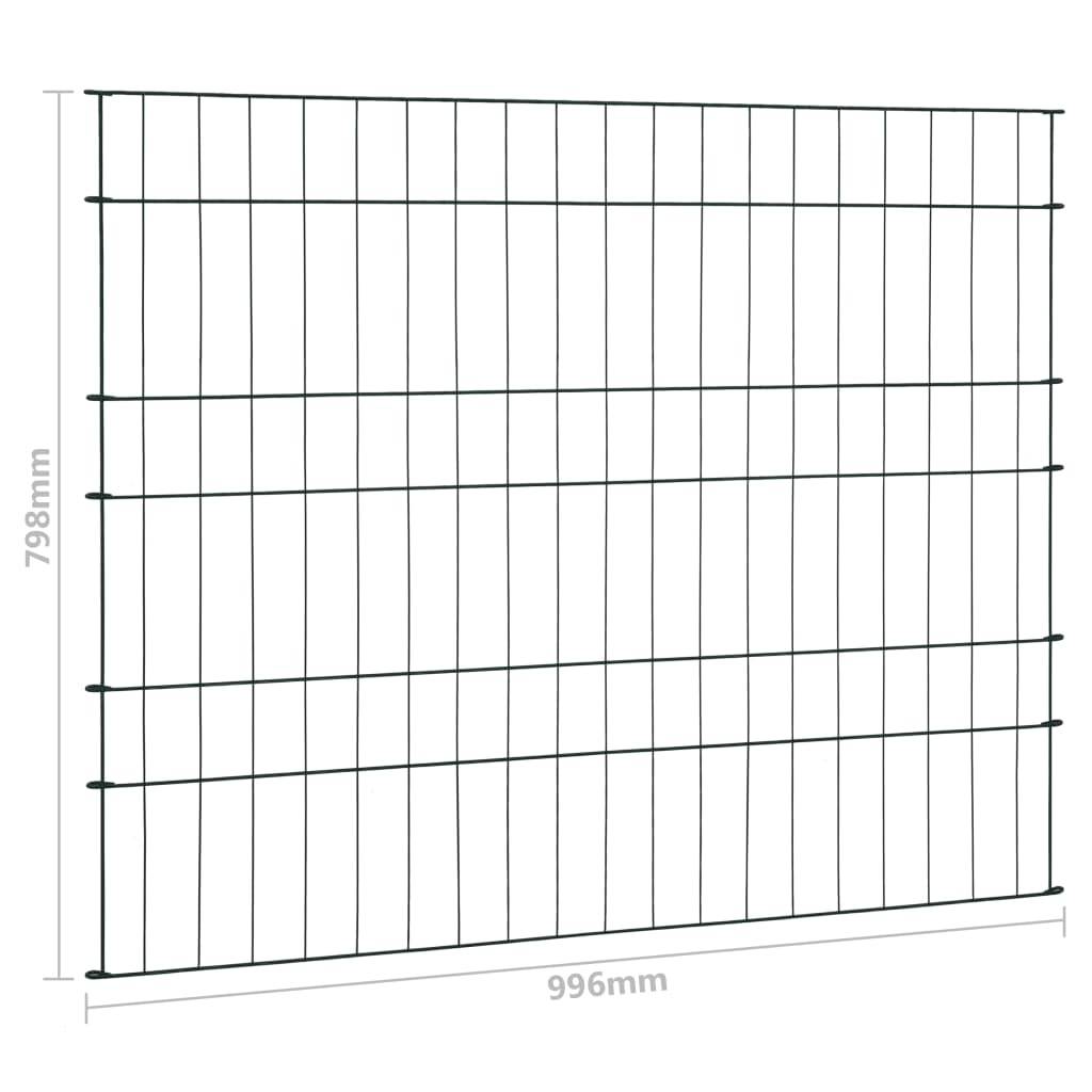 vidaXL Gartenzaun Set 99,6x79,8 cm Grün