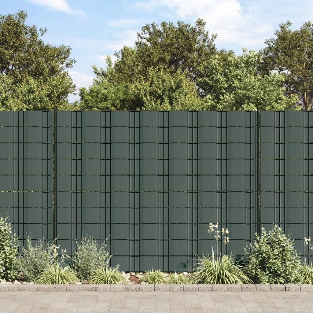 vidaXL Gartenzaun-Sichtschutz PVC 70×0,19 m Grün