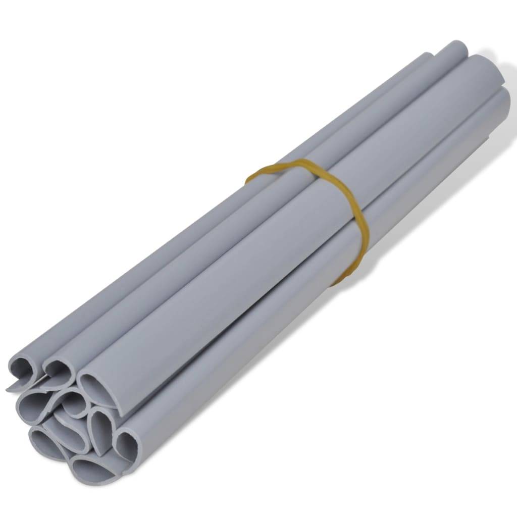 vidaXL Gartenzaun-Sichtschutz PVC 70×0,19 m Hellgrau