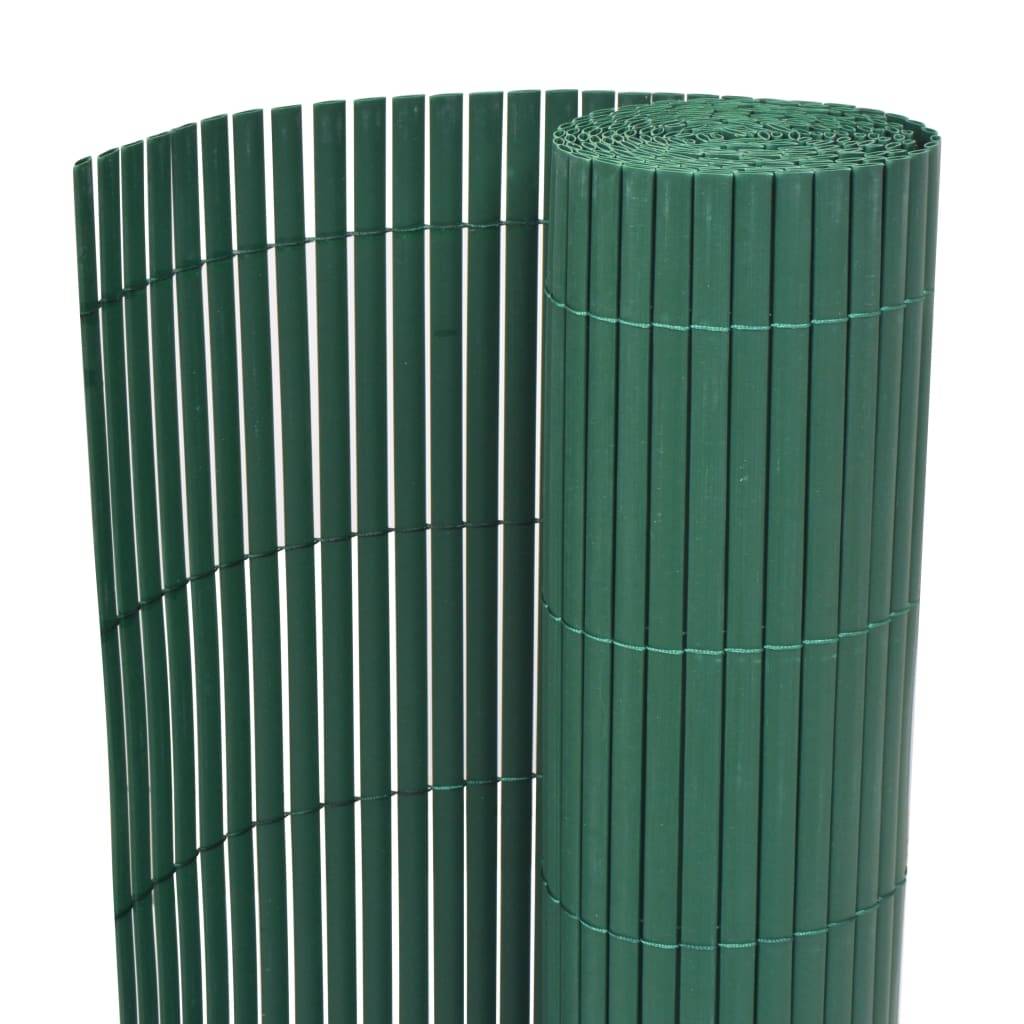vidaXL Gartenzaun Doppelseitig PVC 150×300 cm Grün