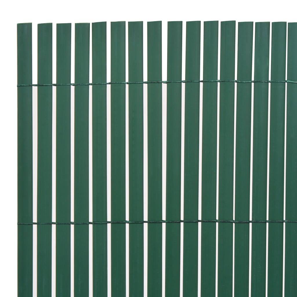 vidaXL Gartenzaun Doppelseitig PVC 150×300 cm Grün