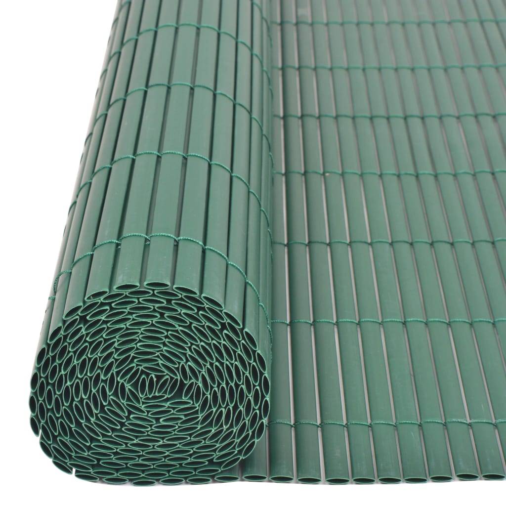 vidaXL Gartenzaun Doppelseitig PVC 150×300 cm Grün