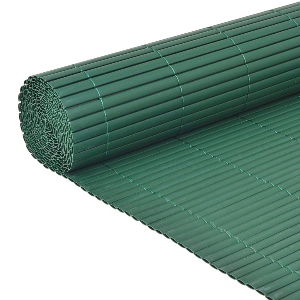 vidaXL Gartenzaun Doppelseitig PVC 150×300 cm Grün