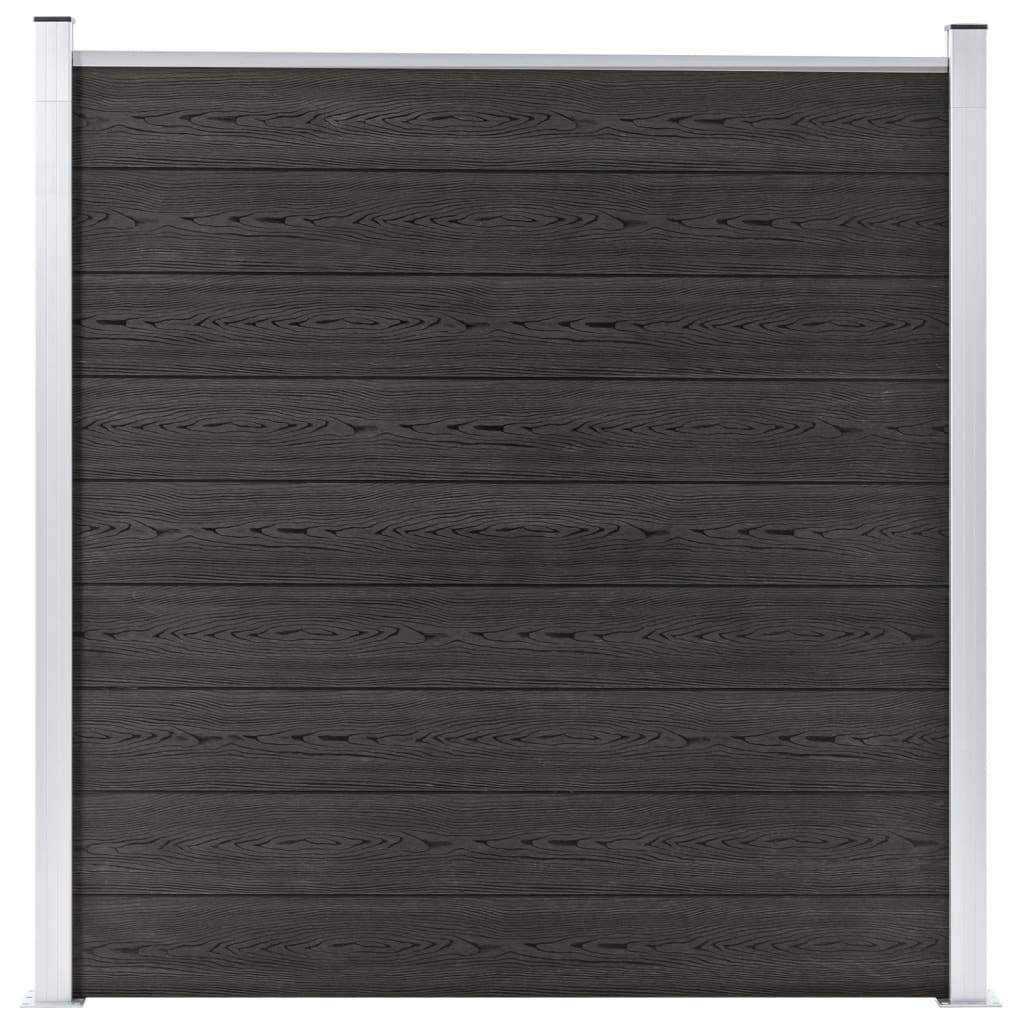 vidaXL Gartenzaun WPC 180×186 cm Grau