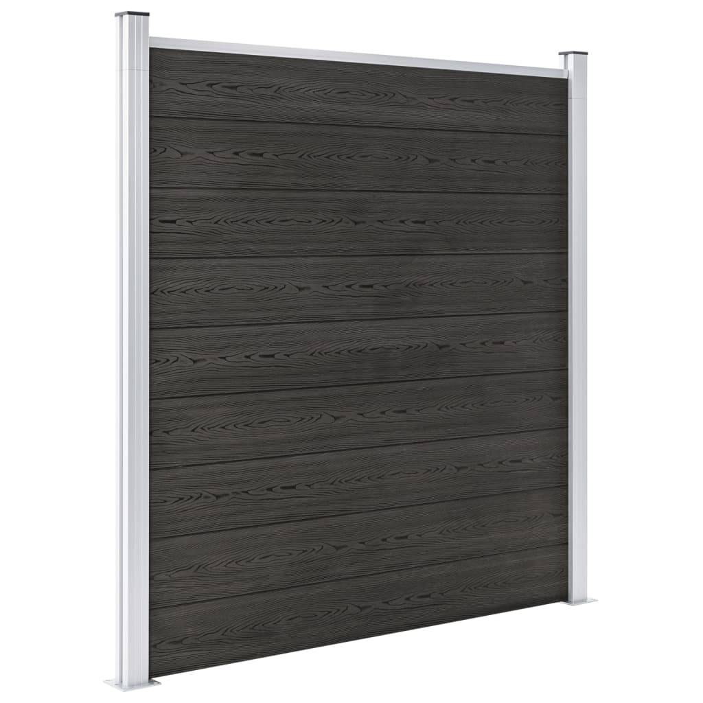 vidaXL Gartenzaun WPC 180×186 cm Grau