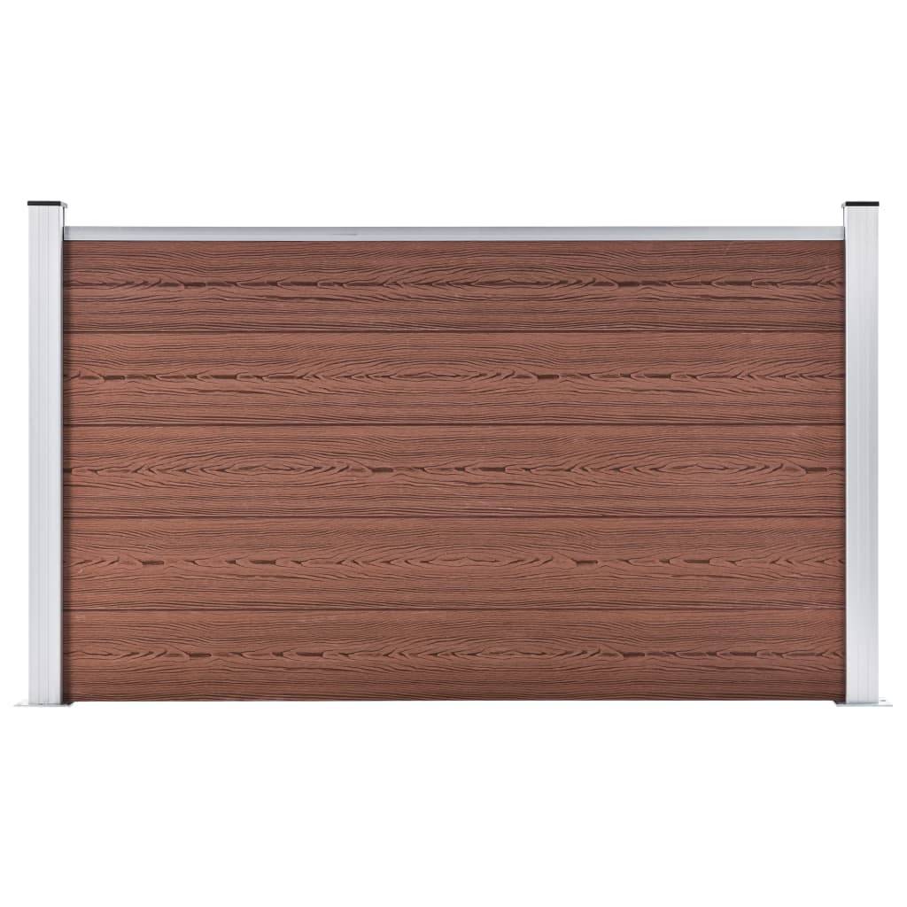 vidaXL Gartenzaun WPC 180×105 cm Braun