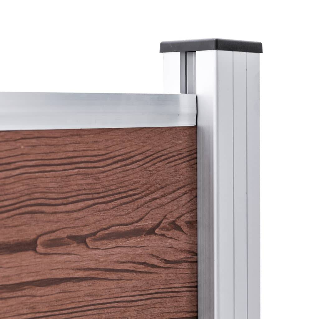 vidaXL Gartenzaun WPC 872x106 cm Braun