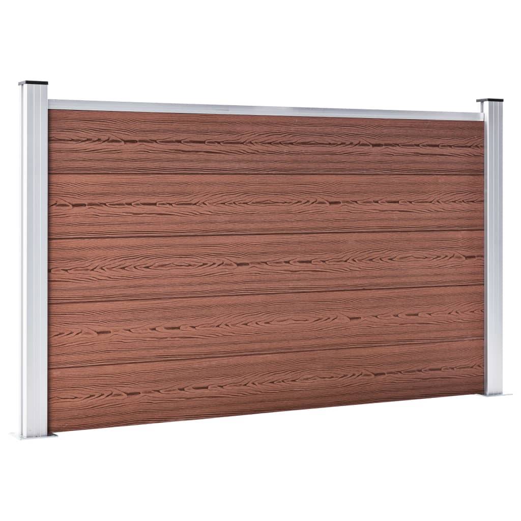 vidaXL Gartenzaun WPC 180×105 cm Braun