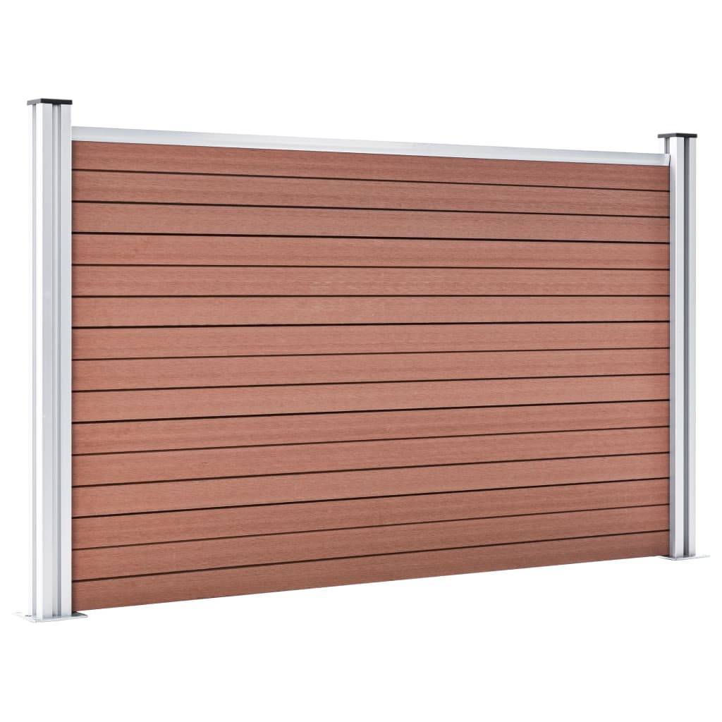 vidaXL Gartenzaun WPC 180×105 cm Braun