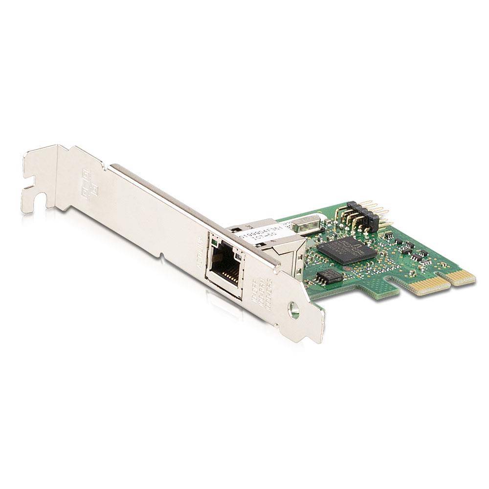 Fujitsu D2907-A11 (Refurbished) Netzwerkkarte (PCI Express x1, 1-Slot Breite, GigaBit Ethernet, 1x RJ-45 LAN)