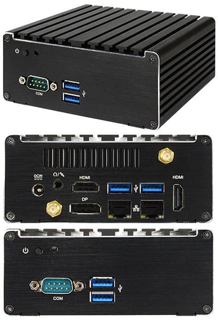 Jetway HBJC313U591-3160-B (Intel Braswell N3160, 4x 2,24 Ghz) [2x LAN, LÜFTERLOS]