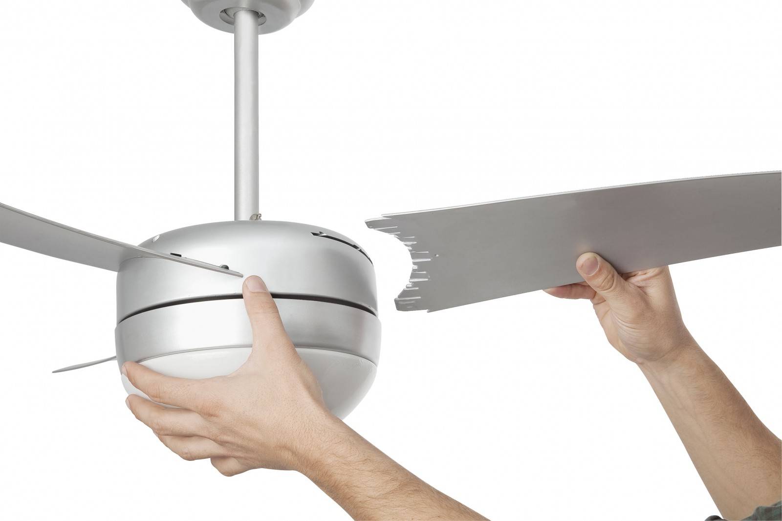 Deckenventilator Easy Grau mit Licht und Fernbedienung