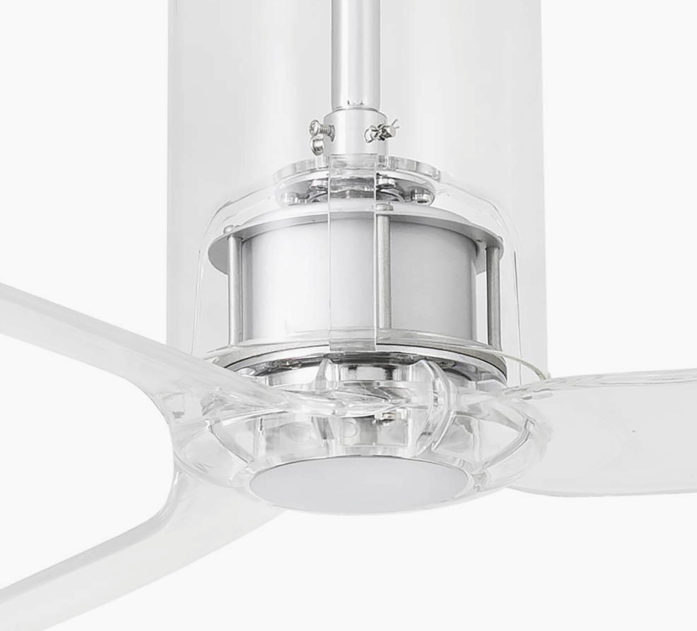 DC Deckenventilator Tube Chrom mit Fernbedienung