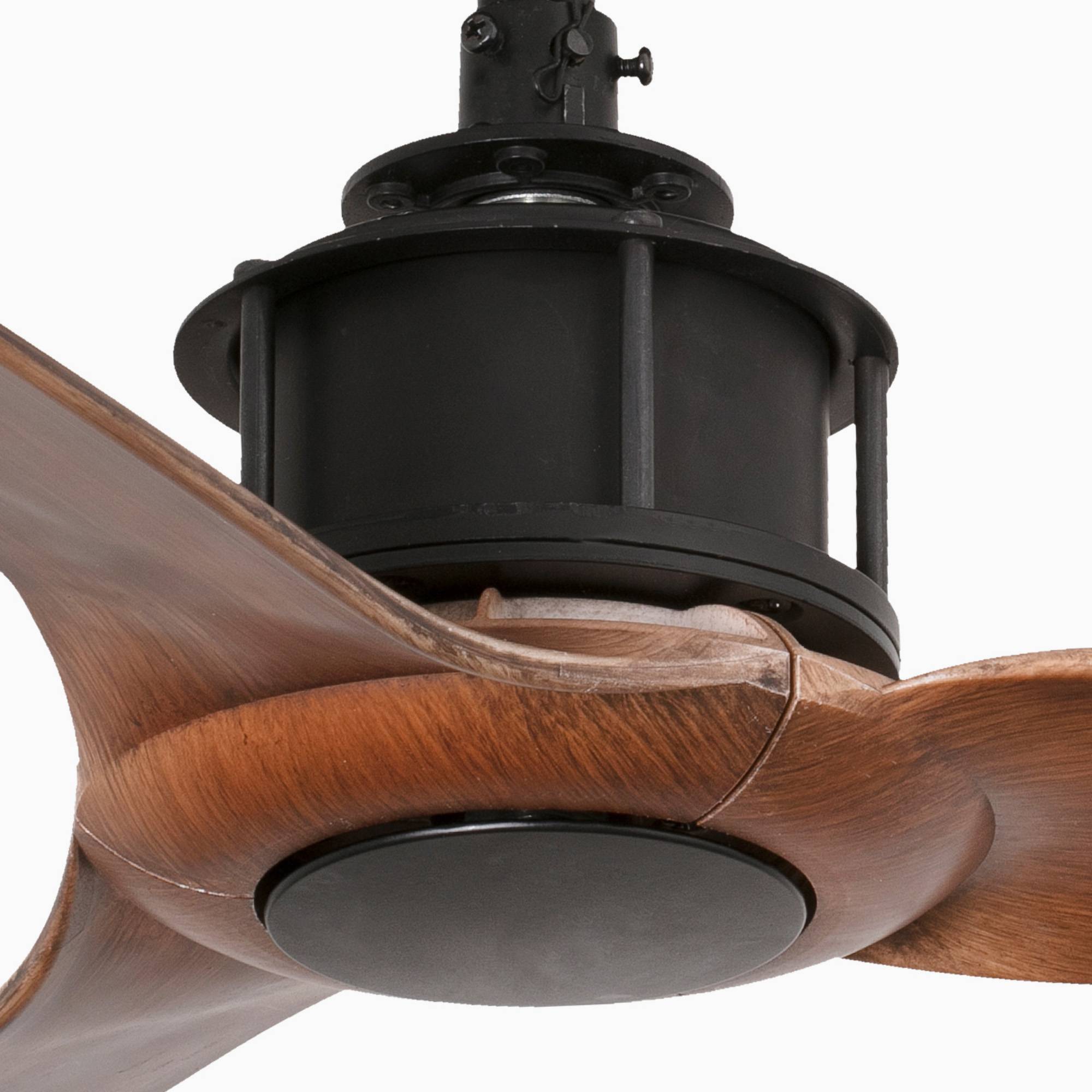 DC Deckenventilator Just Fan Schwarz / Walnuss