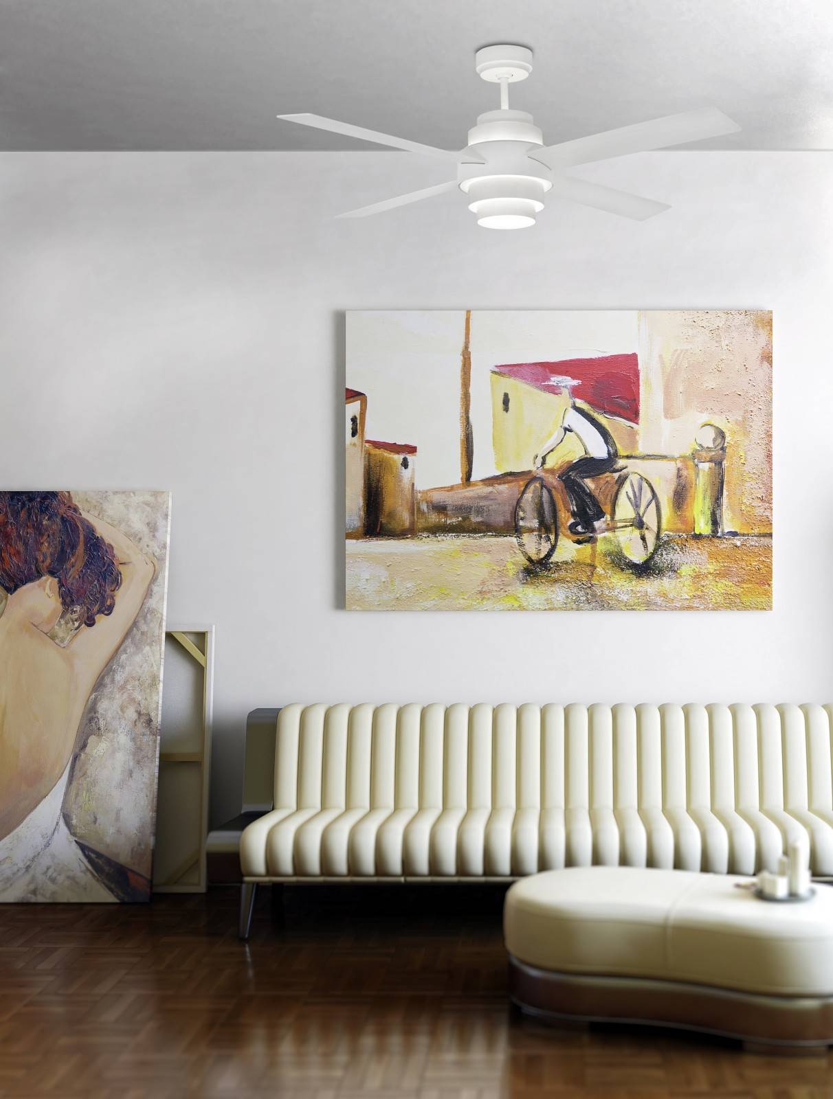 Energiespar Deckenventilator Disc mit LED & Fernbedienung