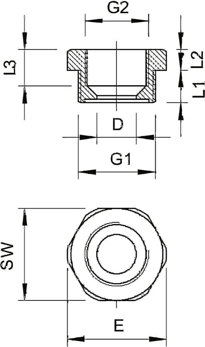 OBO Bettermann Reduktion 107 R M20-16 PA