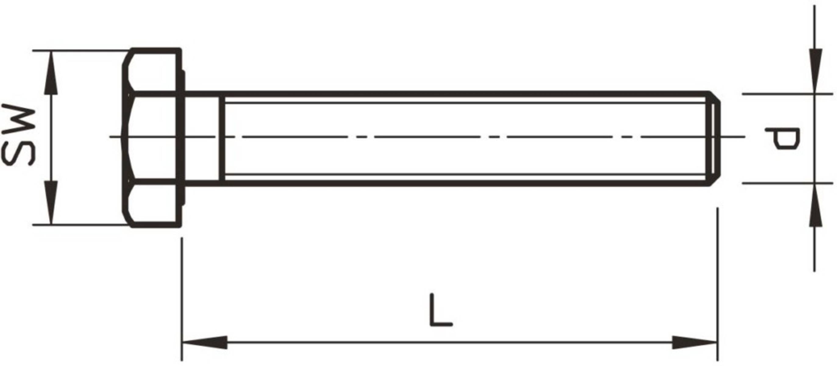 OBO Bettermann Sechskantschraube SKS 10x90 F