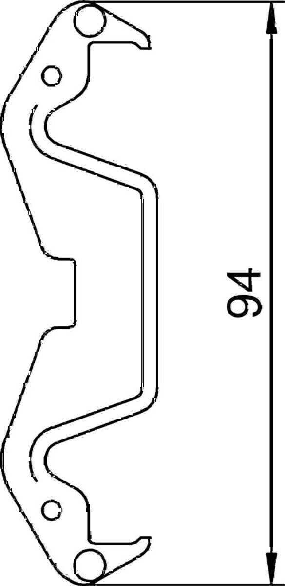 OBO Bettermann Kanalklammer KL80A