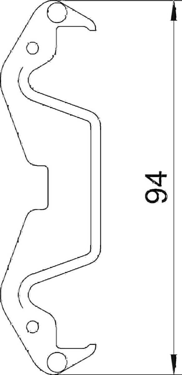 OBO Bettermann Kanalklammer KL80A