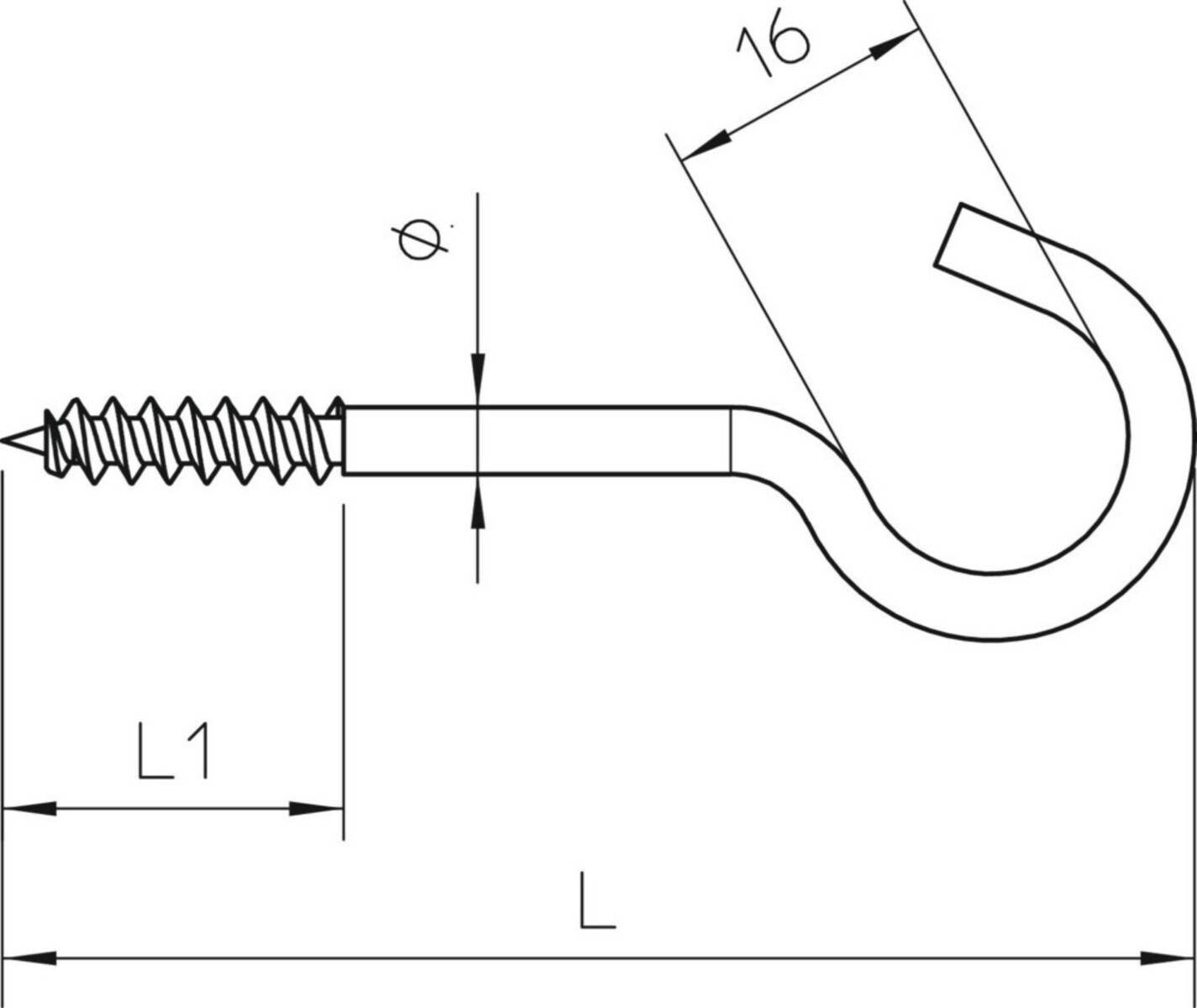 OBO Bettermann Deckenhaken 915 3.9x50 G