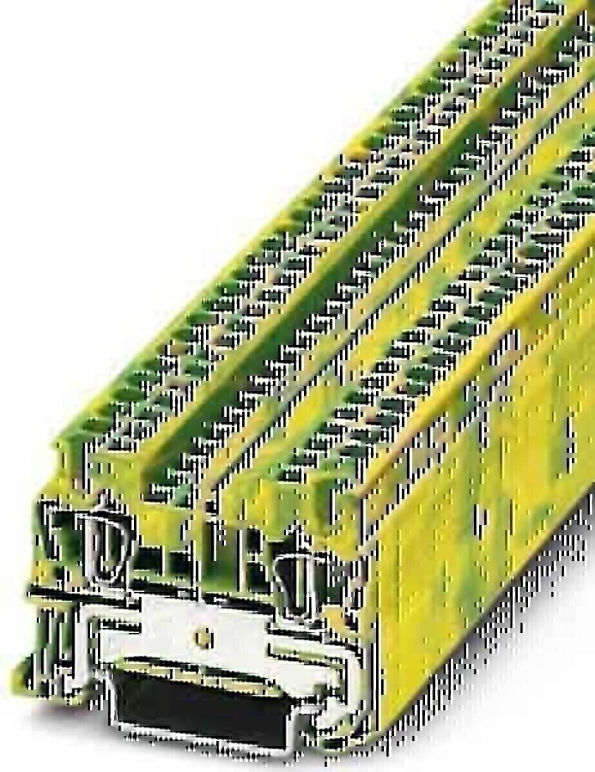 Nahaufnahme eines grünen Computerspeichermoduls mit goldenen Kontaktstiften, in einem Winkel vor weißem Hintergrund dargestellt.