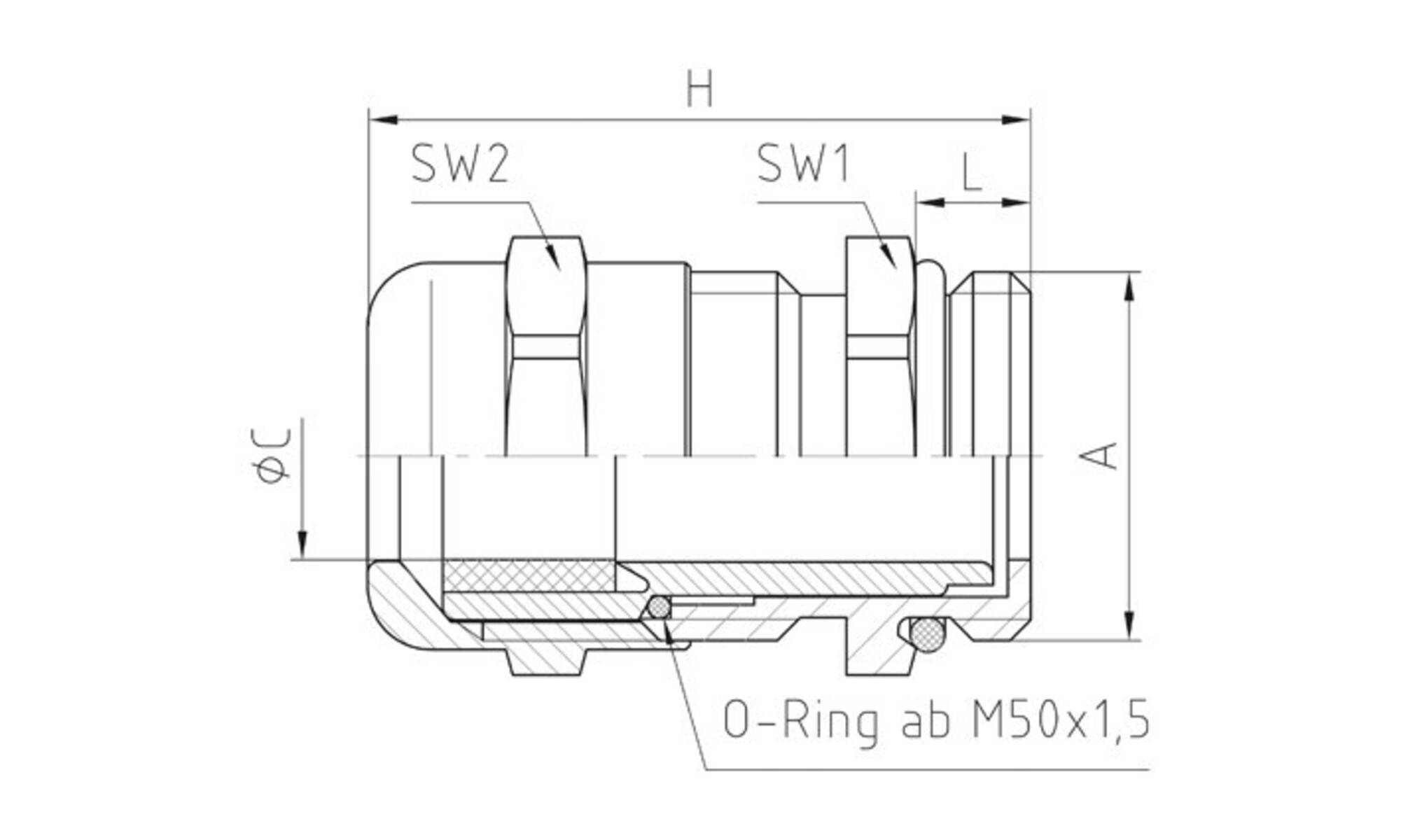 Jacob MS-Kabelverschraubung 50.640 M/EMV