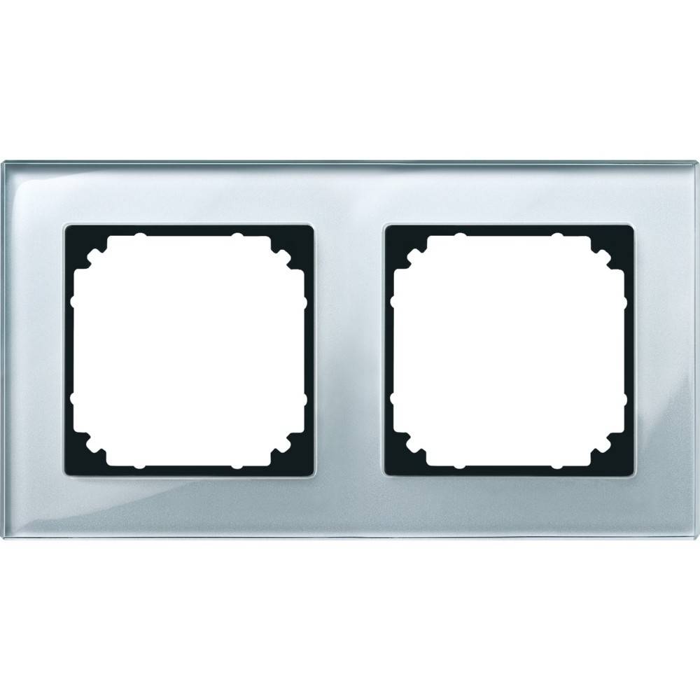 Merten Rahmen Glas 2f.diam/si 489260