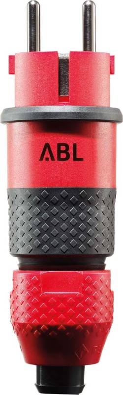 ABL GmbH 2KT-Schuko-Stecker rt/sw 1529140