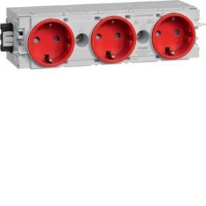 Tehalit Steckdose 3-fach rt GS3000 vrt