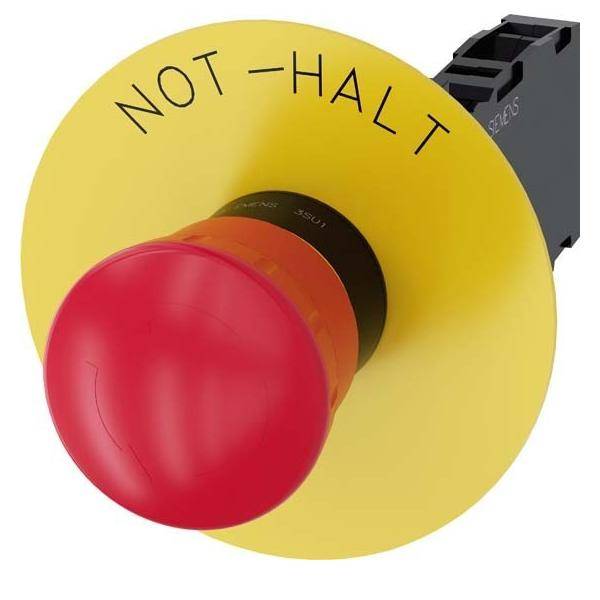 Siemens Dig.Industr. Not-Halt-Pilzdrucktaster 3SU1100-1HB20-1FH0